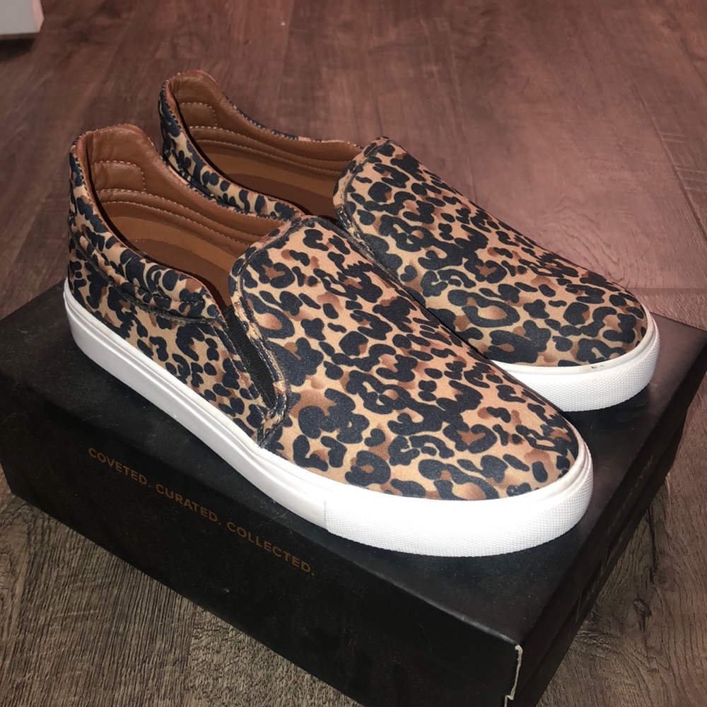 Cheetah Print Slip Ons
